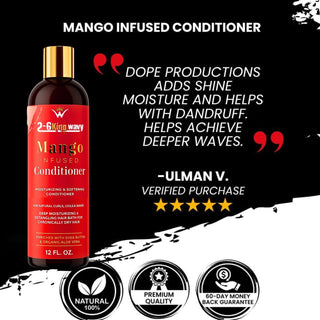 Mango Moisturizing Conditioner for Soft, Manageable Hair (Conditioner Bottle)