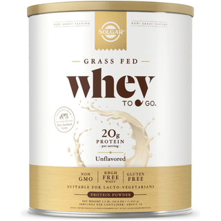 Solgar Grass Fed Whey To Go Unflavored Protein Powder 2.3lb