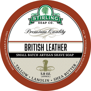 Stirling Soap Co. British Leather Shaving Collection