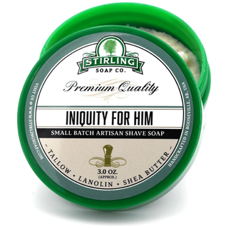 Stirling Soap Co. Iniquity for Him Shaving Collection