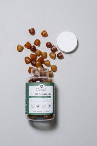 Halal Adult Multivitamin Gummies - Complete Nutrition with Essential Vitamins - 90 Count