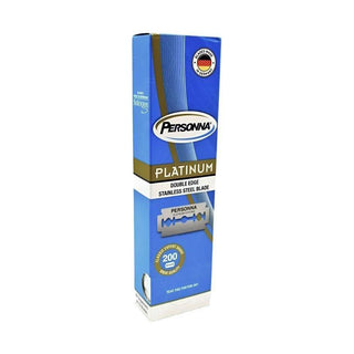 Personna Platinum Chrome Super Stainless Steel Double Edge Razor Blades - 20x10 Pack