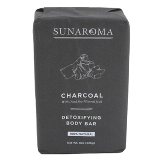 Sunaroma Soap Bar Charcoal With Bergamot Oil 8 Oz