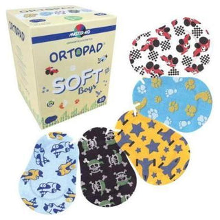 Ortopad Soft Bamboo Eye Patched for Boys - Medium - 50ct