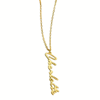 Vertical Custom Name Necklace