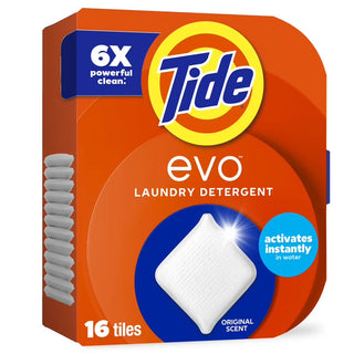 Tide EVO Laundry Detergent Tiles Original Scent 16 Count