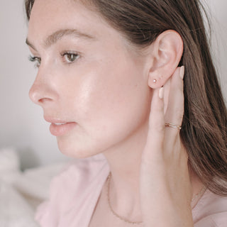Tiny Birthstone Studs