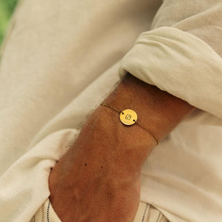 Elegant Zodiac Sign Coin Bracelet