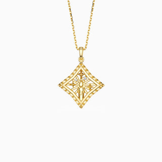 Parable of the Lamp Under a Bushel Candle Star Pendant Necklace