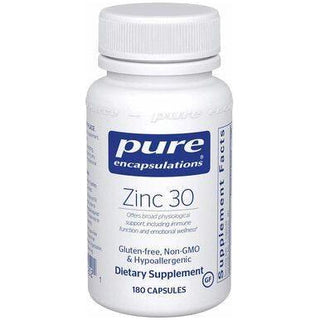 Pure Encapsulations Zinc 30 - 180 Capsules