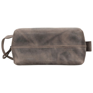 Oswego Men's Leather Dopp Kit & Small Travel Handbag