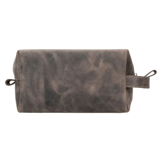Oswego Men's Leather Dopp Kit & Small Travel Handbag