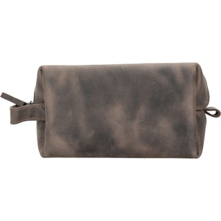 Oswego Men's Leather Dopp Kit & Small Travel Handbag