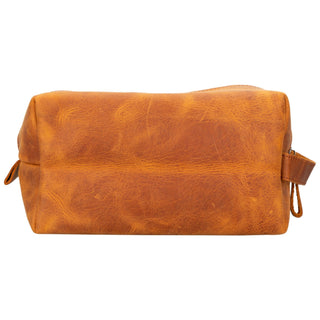 Oswego Men's Leather Dopp Kit & Small Travel Handbag