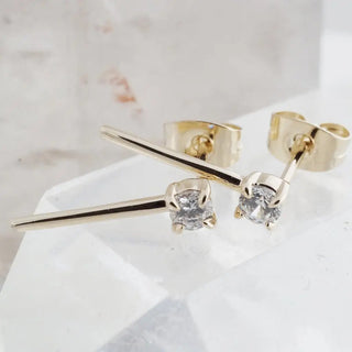 Aspen Crystal Bar Studs