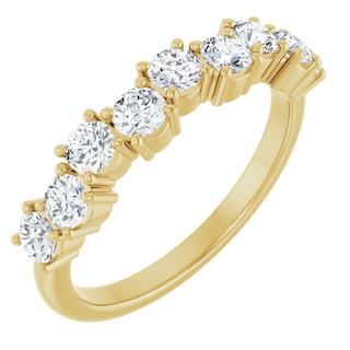 Aurielle 14K Gold Lab-Grown Diamond Anniversary Band – 9/10 CTW
