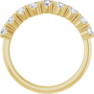 Aurielle 14K Gold Lab-Grown Diamond Anniversary Band – 9/10 CTW