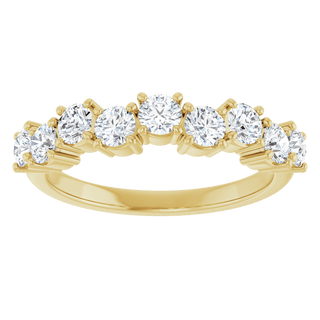 Aurielle 14K Gold Lab-Grown Diamond Anniversary Band – 9/10 CTW