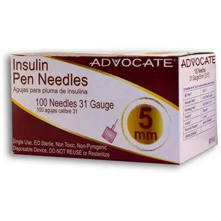 Advocate Pen Needle 31G 5MM 100 Count