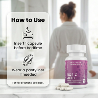 Boric Acid Suppositories (30ct, 2 bottles)