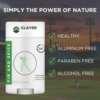 Natural Deodorant Baseball Players - 3.35 OZ - NEW FORMULA