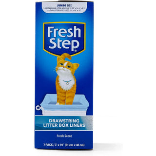 Fresh Step Drawstring Litter Box Liners, 7 Count