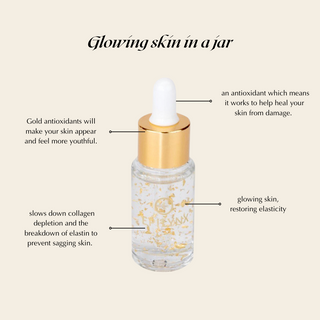 24K Gold Radiance Concentrate Serum – Vegan, Gluten-Free Hydrating & Illuminating Formula
