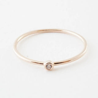 Bezel Solitaire Ring