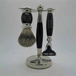 Alexander Simpson Est. 1919 Classic Super Badger Shaving Set Ebony