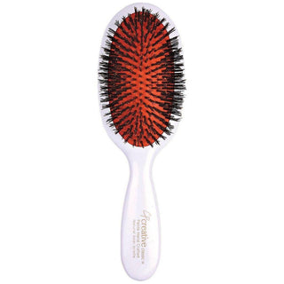 Classic Signature White Paddle Boar Bristle Hair Brush