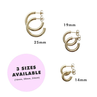 Carolina Thick Hoops (available in 3 sizes)