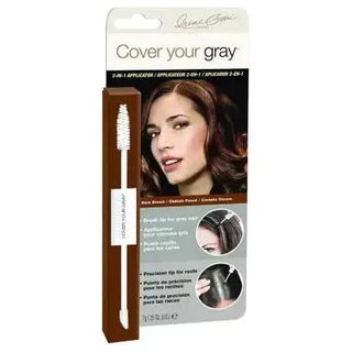 Irene Gari Cover Your Gray for Women Root Touch Up & Highlighter Dark Brown 0.25 oz