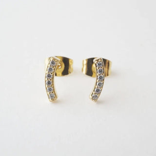 Crystal Arc Earrings