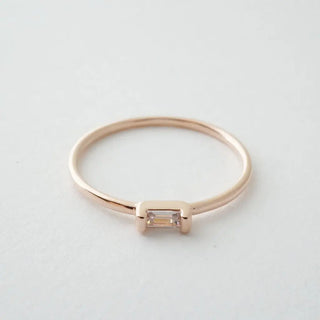 Crystal Baguette Ring