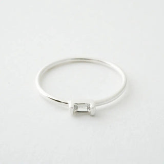 Crystal Baguette Ring