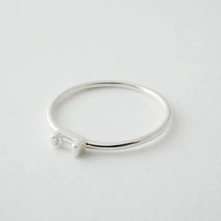 Crystal Baguette Ring