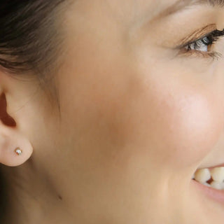 Crystal Baguette Studs