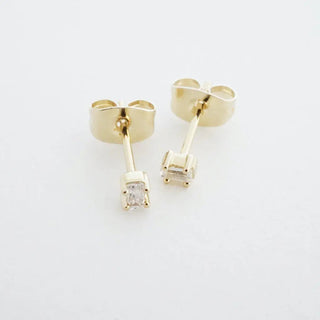 Crystal Baguette Studs