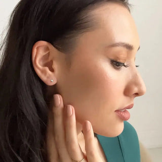 Crystal Baguette Studs