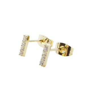 Crystal Drop Bar Earrings