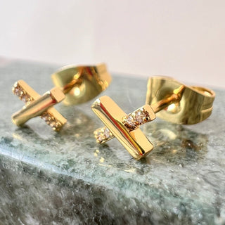 Crystal X Studs