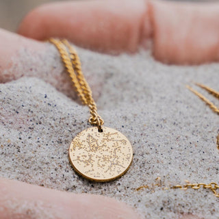 Custom Star Map Coin Charm