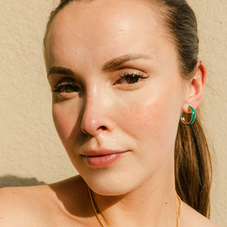 Daphne Enamel Hoops