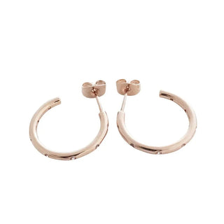 Dotted Crystal Hoops - Final Sale