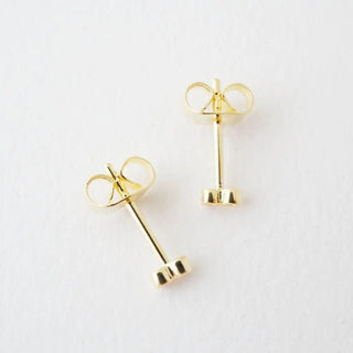Double Crystal Stud Earrings