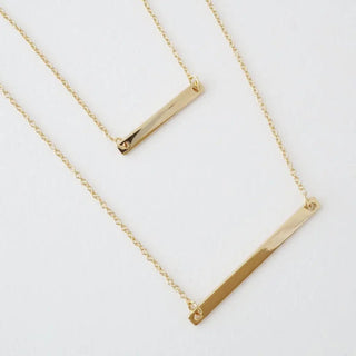 Double Layer Bar Necklace