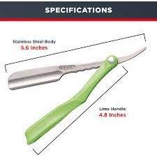 Feather Artist Club Ss Lime Folding Razor + 20 Free Professional Blades