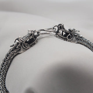 Silver Dragons Necklace