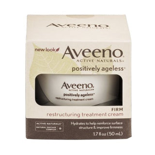 Aveeno Active Naturals Positively Ageless Restructuring Treatment Cream 1.7 Oz