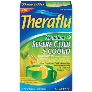 Theraflu Nighttime Severe Cold Relief Honey Lemon Flavor Powder